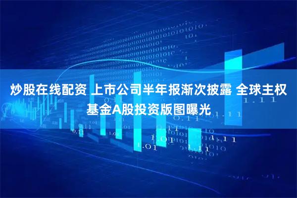 炒股在线配资 上市公司半年报渐次披露 全球主权基金A股投资版图曝光
